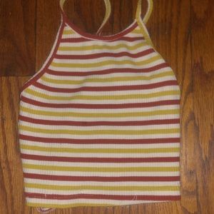 Knitted / rubbed crop top